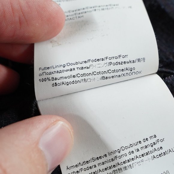 Hugo Boss Navy Blazer Sport Coat with subtle stripes - 44R - Picture 12 of 15